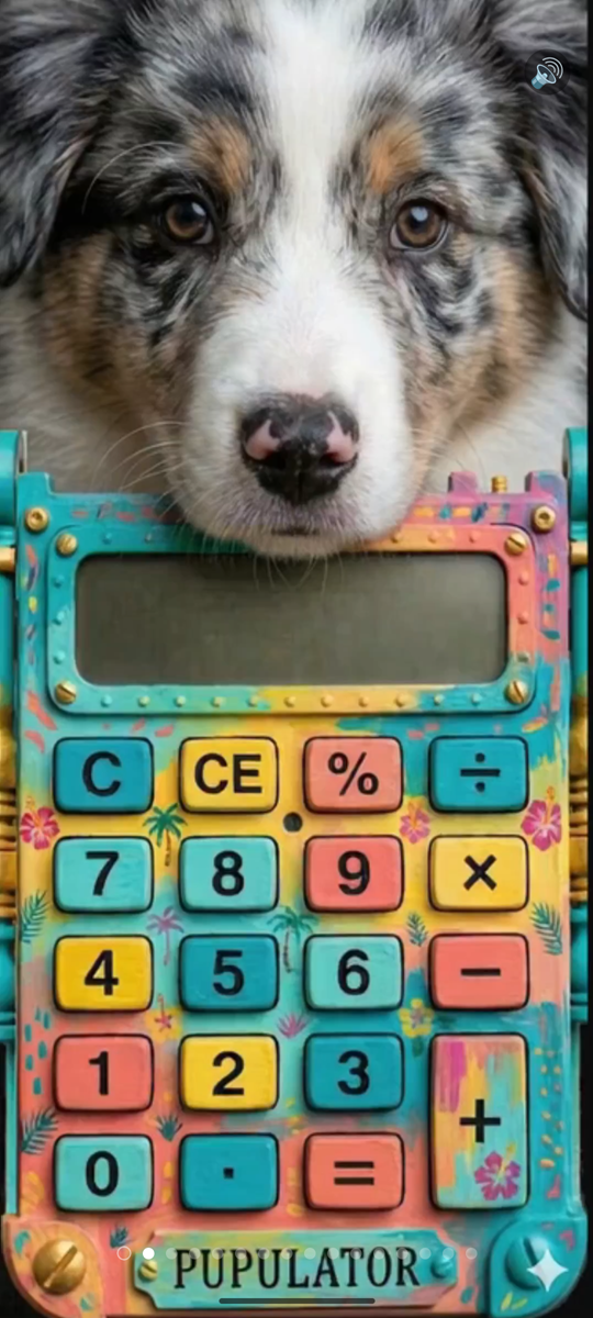 Sabrina skin - colorful playful calculator